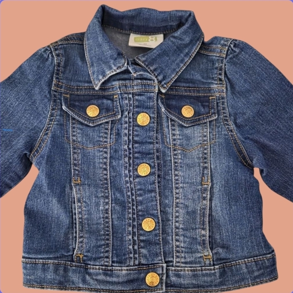 Crazy 8 Toddler Blue Jean Jacket – Size 3T – Adorable Classic Denim
